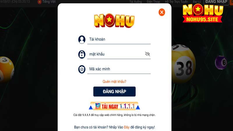 Đăng nhập nohu95